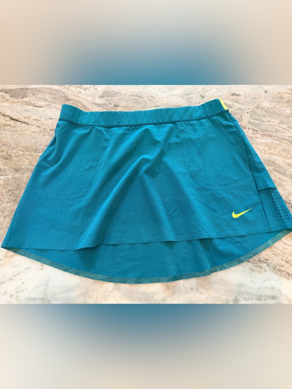 Nike Golf Dri Fit Teal Athletic Tennis Golf Skort Women’s Large. Fixed waistband